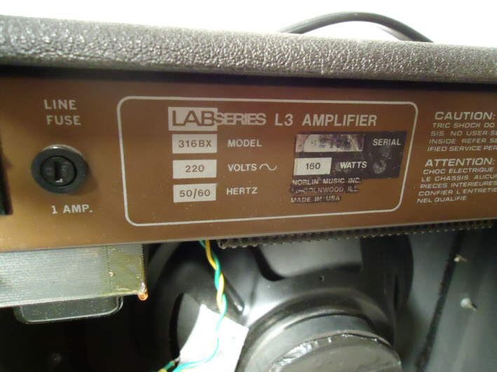 LAB series LAB L3 Amp Model 316 BX [1980] A1193